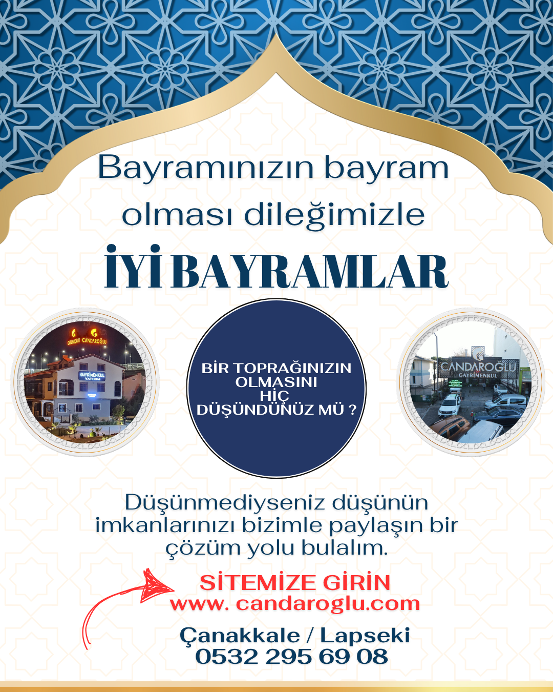 TOPRAĞINIZ OLMASINI DÜŞÜNDÜNÜZ MÜ ?